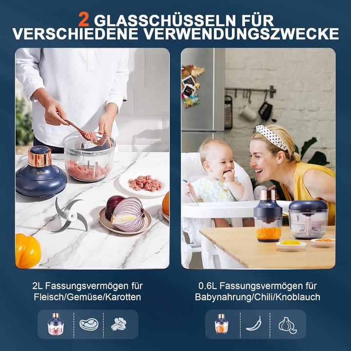 Actual product image Bear Rock Doppelhäcksler (2000 ml, 300 W)