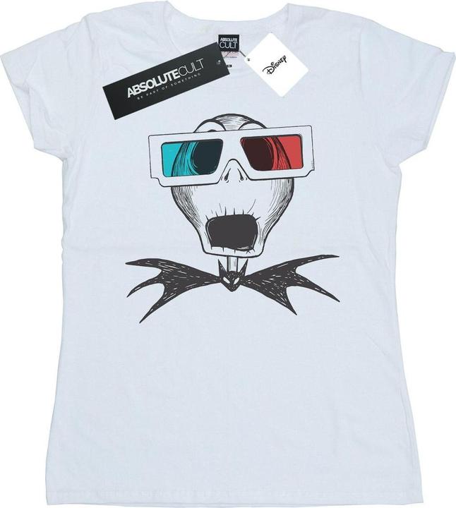 Immagine prodotto Disney Nightmare Before Christmas Jack Skellington 3D Glasses Maglietta Donna (L)