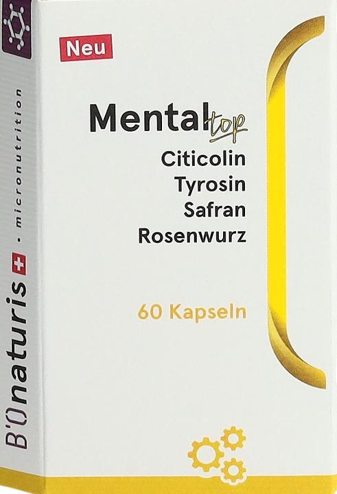 Actual product image B'Onaturis BIONATURIS Mental Top Caps Ds 60 (60 Piece, Capsules, 70 g)