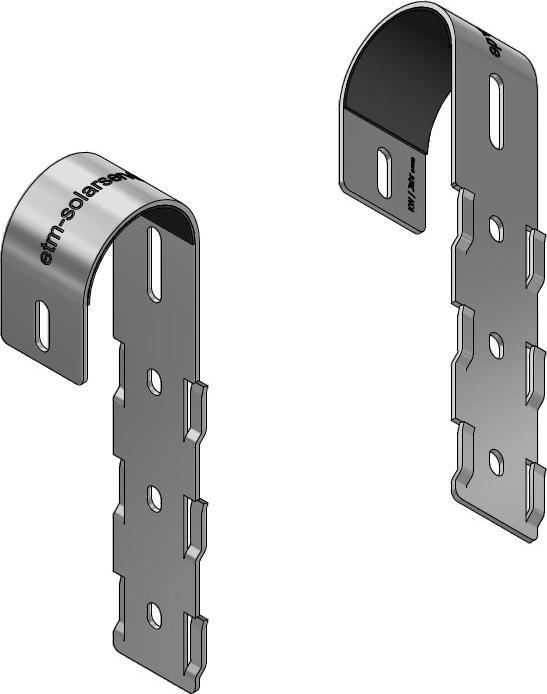 Produktbild Solar Hook Balkonkraftwerk Solarhaken eckig (Solaranlage Montagematerial)