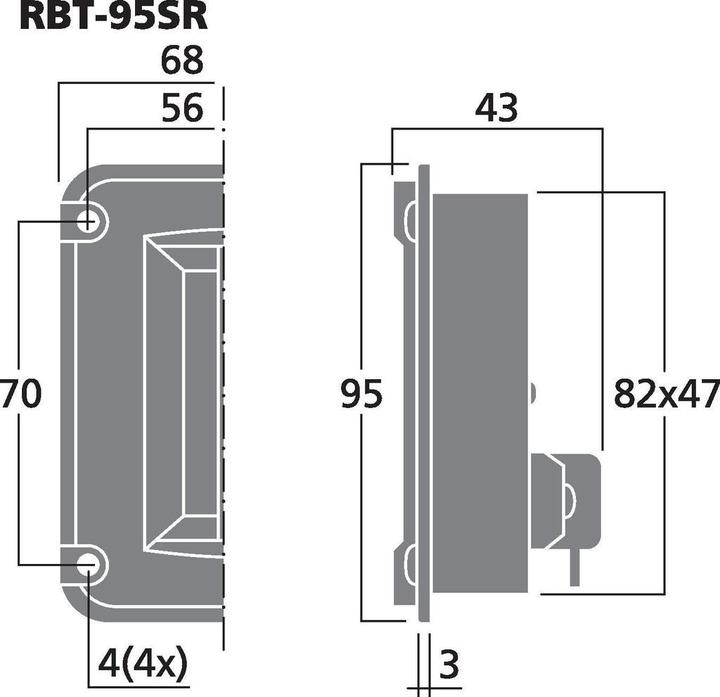 Immagine prodotto Monacor Tweeter a nastro (1 pz.)