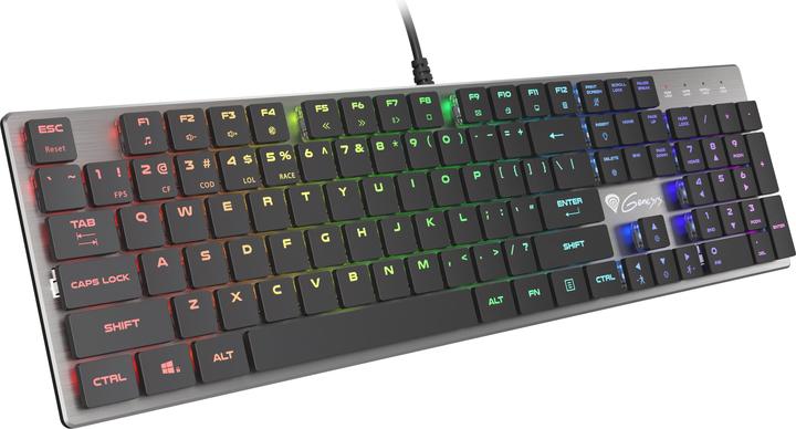 Actual product image Genesis Thor 420 RGB Keyboard USB AZERTY US English (US, Cable)