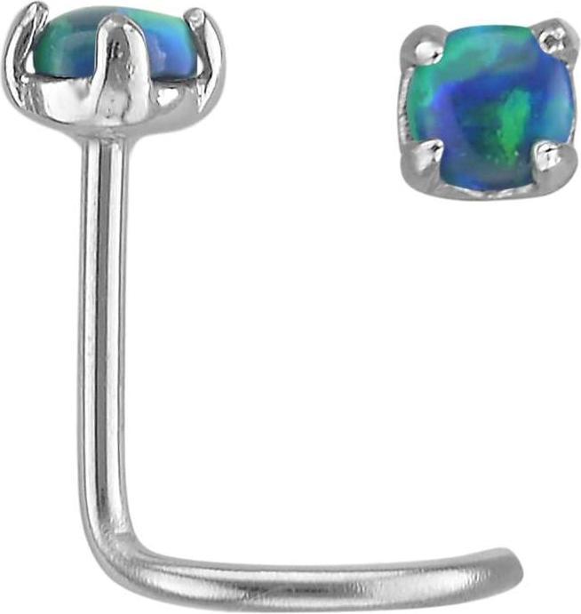 Bijouteria Nasenpiercing (Edelstahl, Synthetischer Opal)