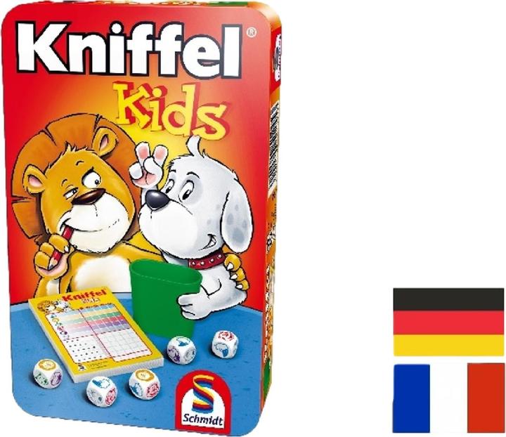 Immagine prodotto Schmidt Spiele Yahtzee per bambini in metallo (Tedesco, Francese, Italiano)
