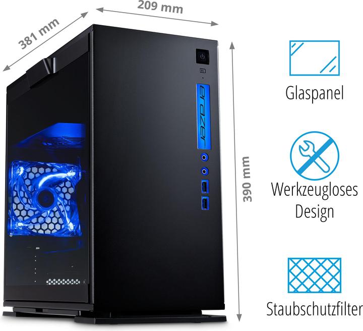 Image du produit Medion Erazer Engineer P10 RTX 3060 (Intel Core i5-12400F, 16 Go, 512 Go, GeForce RTX 3060)