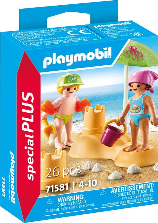 Actual product image Playmobil Kids with sandcastle (71581, Playmobil Special Plus)
