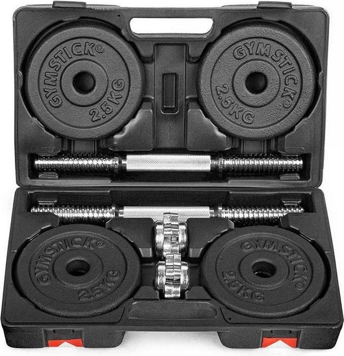 Immagine prodotto Gymstick Set di manubri regolabili (4 x 1,25 kg, 4 x 2,5 kg)