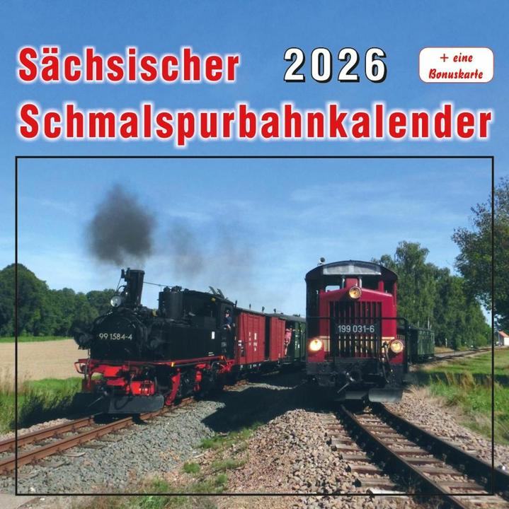Produktbild Schsischer Schmalspurbahnkalender 2026 (16 x 16 cm, Deutsch)