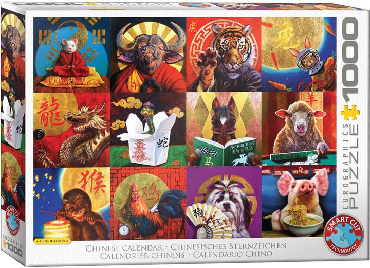 Immagine prodotto Eurographics Calendario cinese Segno zodiacale cinese di Lucia Heffernan (1000 pezzi)