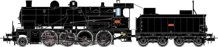 Produktbild Hornby SNCF Dampflok 140 C 158 OUEST schwarz Ep. III DC (Spur H0)
