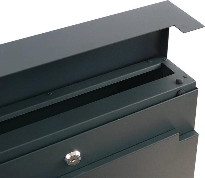 Produktbild SafePost 810 Briefkasten anthrazit RAL7016 matt