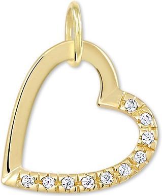 Produktbild Brilio Gold heart pendant with crystals 249 001 00494