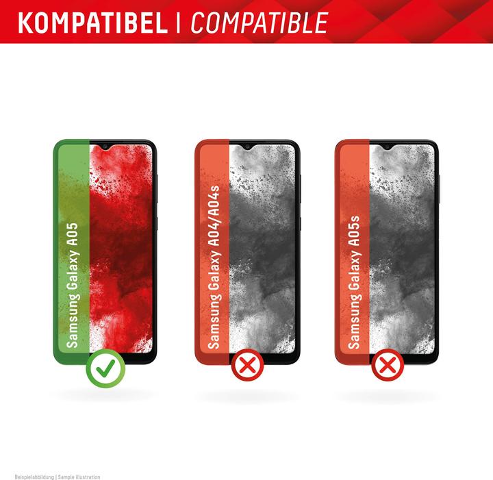 Actual product image Displex Real Glass, 2D Panzerglas (1 Piece, Samsung Galaxy A05)
