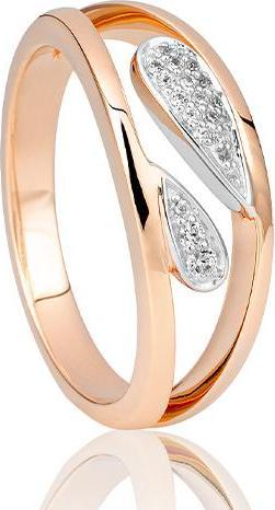 Image du produit Breuning BAGUE - BRILLE. 0,116 Ct. H/si (51, Or 585/14 K)