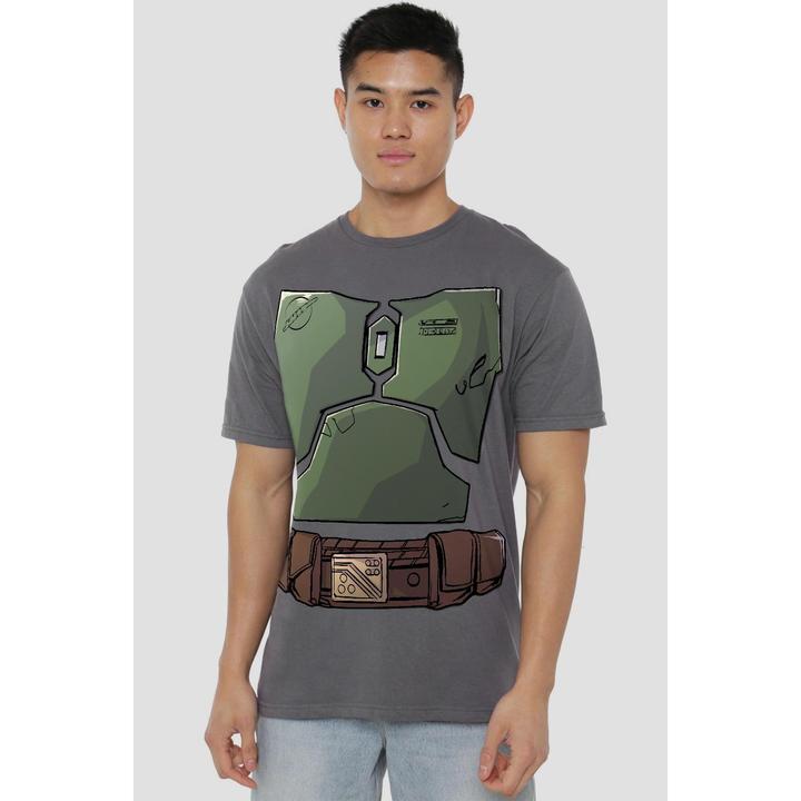 Actual product image Star Wars Mens Boba Fett Costume T-Shirt (M)