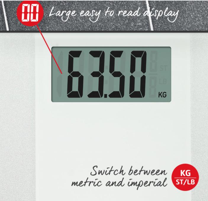 Actual product image Salter 9009 WH3R Ultimate Accuracy Electronic Bathroom Scales white (180 kg)