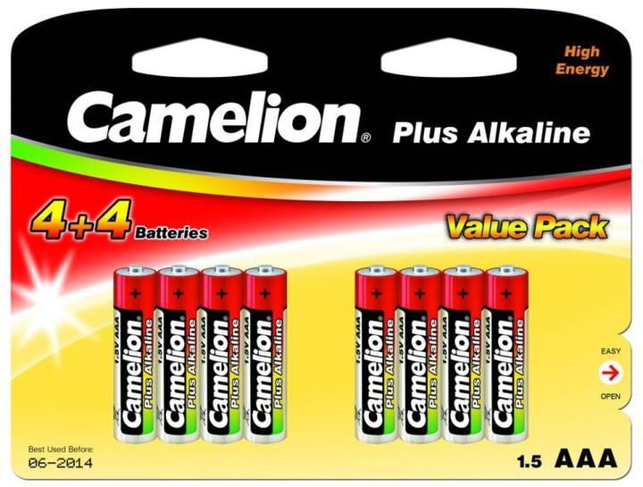 Produktbild Camelion Plus Alkaline AAA (LR03), 8 (4+4) value pack (8 Stk., AAA, 1250 mAh)