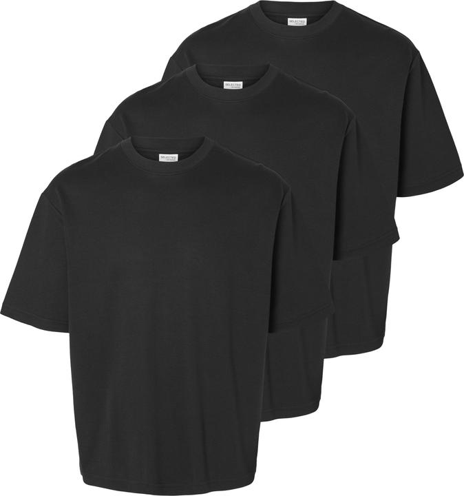 Selected Homme Slhlooseoscar Ss O-Neck Tee 3 Pack