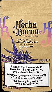 Actual product image Herba di Berna Blueberry Muffin Mini-Buds (21 g, Indoor)