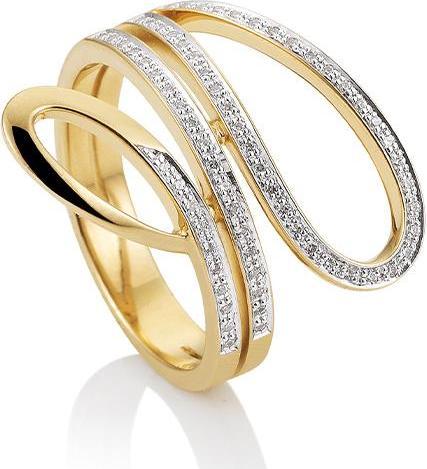 Actual product image Breuning RING - BRILL. 0,272 Ct. H/si (56, 585/14 K Gold)