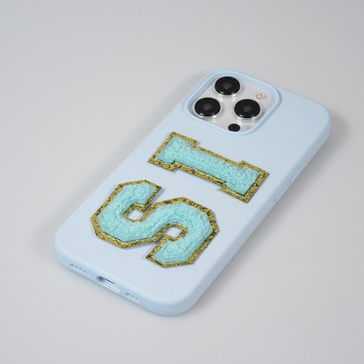 Immagine prodotto PhoneLook Adesivo Adesivo per smartphone Lettera turchese ricamata in 3D Q