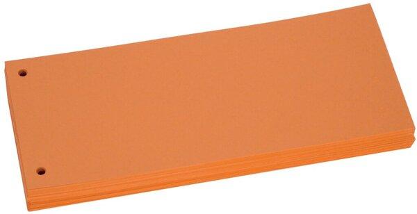 Image du produit Büroring Trennstreifen orange, 10,5 x 22,8 cm, 190g/qm Karton, gelocht, 100 Stück