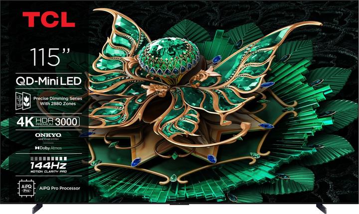 Actual product image TCL 115C7K 291 cm (115) (115", Mini-LED, 4K, 2025)