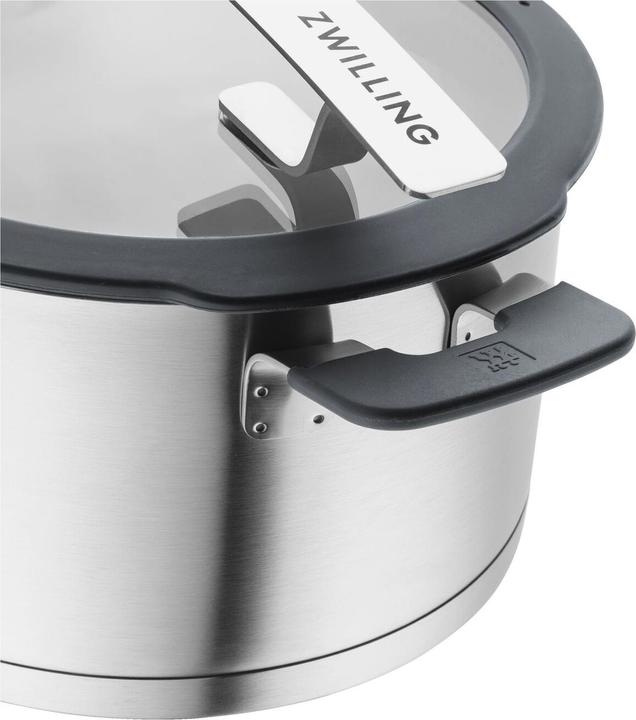Actual product image Zwilling 1009149 Simplify stainless steel saucepan set (20 cm, Pan set + pot set, Stainless steel)