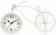 Produktbild Giftdecor Schmiedeeiserne Fahrraduhr weiss 22cm