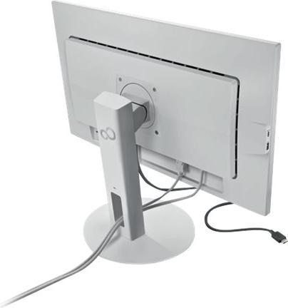 Actual product image Fujitsu P27-9, 27 inch marble grey, USB Dock, PC switch, Ultra Narrow bezel, 5in1 stan (2560 x 1440 pixels, 27")