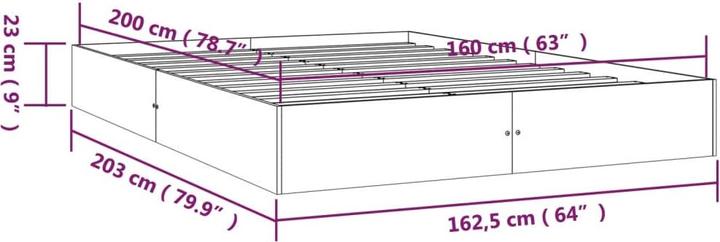 Actual product image VidaXL Lubbert (160 x 200 cm)