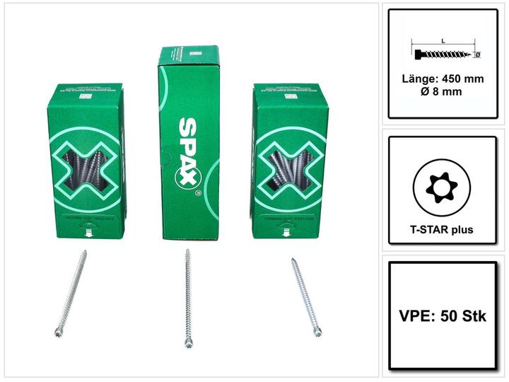 Actual product image Spax Cylinder head screws (50 Screws per piece)