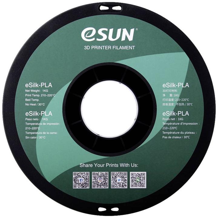Image du produit eSUN eSilk-PLA (PLA, 1.75 mm, 1000 g, Argent)