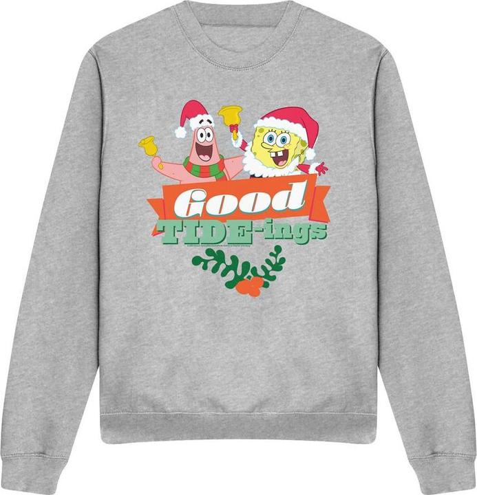 Produktbild Spongebob Squarepants Good Tideings Sweatshirt weihnachtliches Design (M)