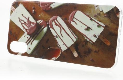 Immagine prodotto Dulcii iPhone XS / X Slim custodia protettiva in gomma Gelato al cioccolato (Apple iPhone XS, Apple iPhone X)