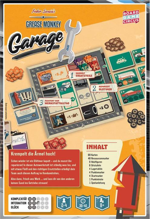 Produktbild Board Game Circus Grease Monkey Garage (d) (Deutsch)