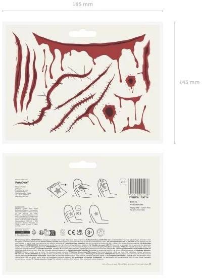 Image du produit Partydeco Tatouages Cicatrices Mix