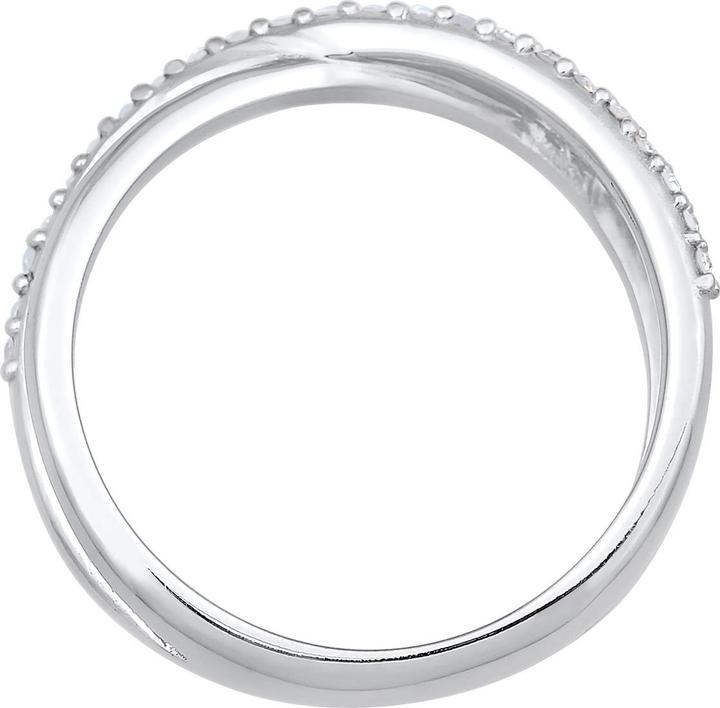 Produktbild Elli Kristall Ring, Twisted (54, 925 Silber)