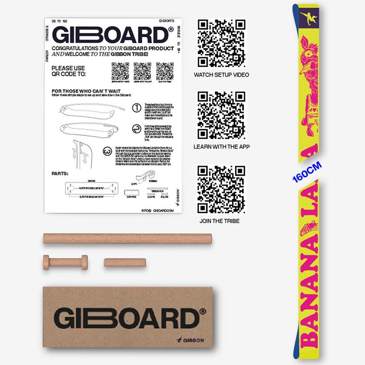 Gibbon Giboard Webbing Bananalama (1.60 m)