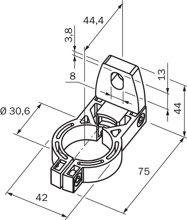 Actual product image Sick BEF-2SMMEAKU4 Alignment brackets, BEF-2SMMEAKU4 BEF2SMMEAKU4
