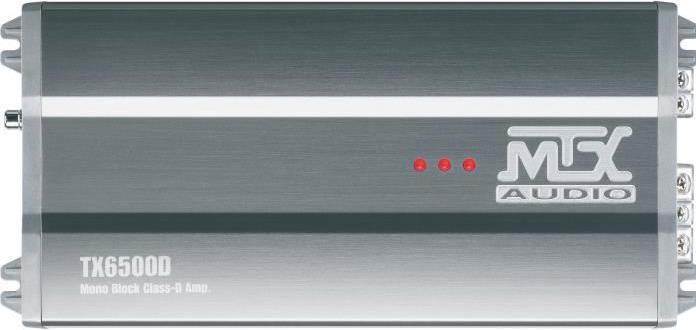 Immagine prodotto MTX Audio Amplificatore MTX TX6500D blocco 12V Mono Classe D 1 x 500 W RMS alluminio (Amplificatore)