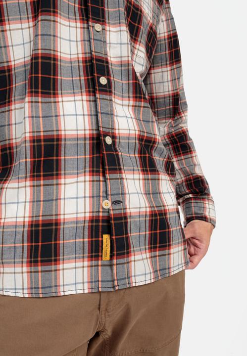 Actual product image Camel Active Long-sleeved shirt in a checked pattern made from pure cotton (XXL)