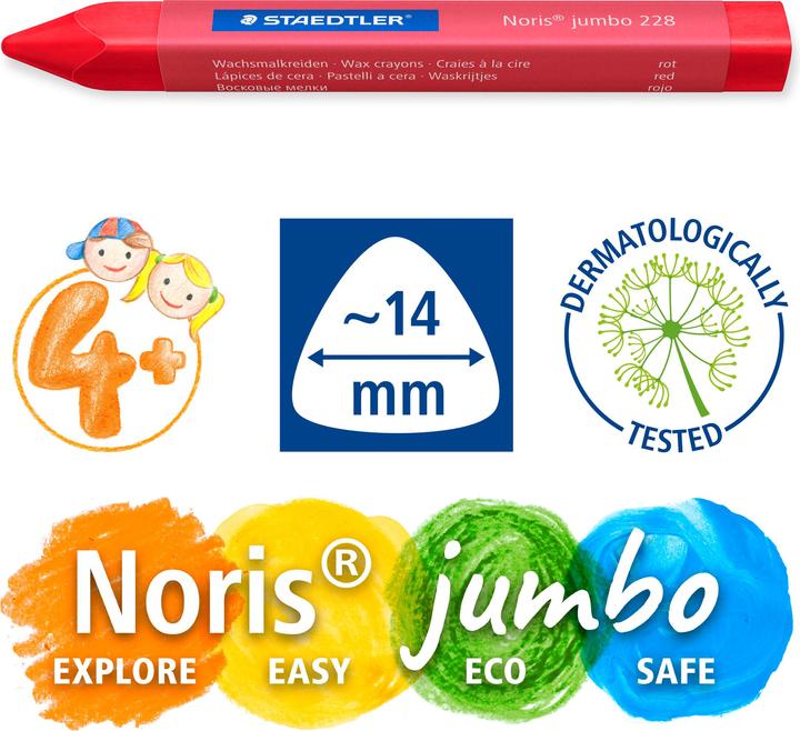 Produktbild Staedtler Wachsmalkreide (Mehrfarbig, 12 x)