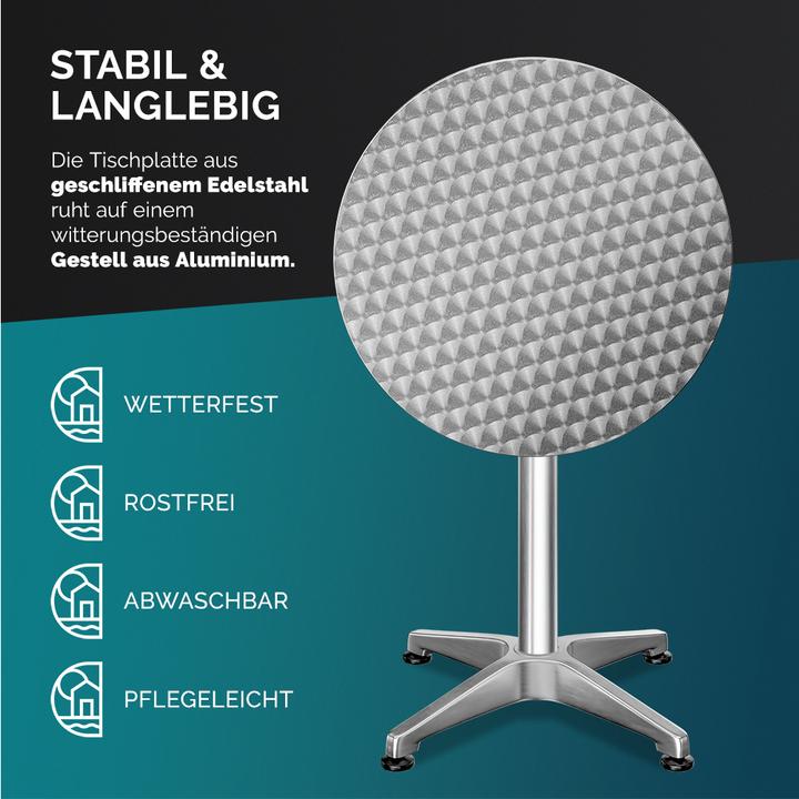 Image du produit Casaria Table haute (Ø 60 x 110 cm)