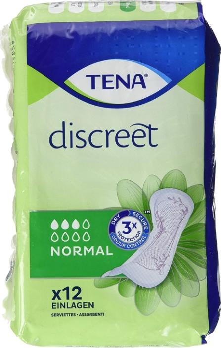 Tena Inkontinenz Einlagen Discreet Normal 12 Stück (12 x, Normal)