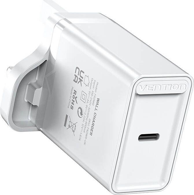 Produktbild Vention USB-C Wall Charger FADW0-UK (20 W) UK White (20 W)