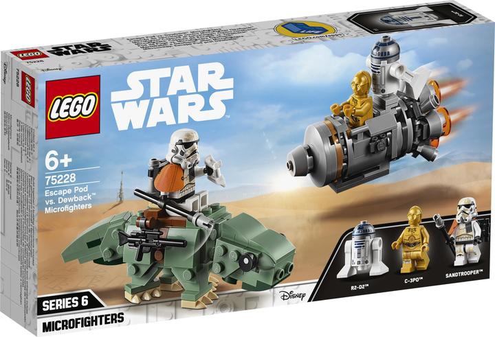 Actual product image LEGO Microfighters Escape POD vs. Dewback (75228, LEGO Star Wars)