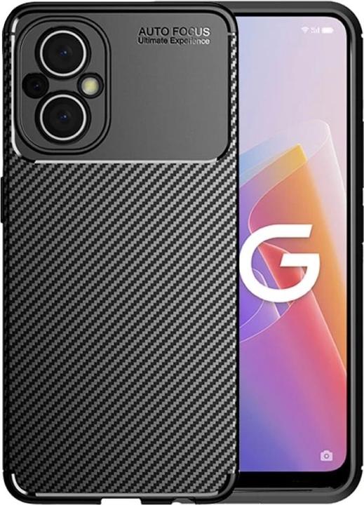 Productafbeelding Screenguard Oppo Reno8 Lite 5G Romp Carbon Design TPU Hoesje (Oppo Reno 8 Lite)