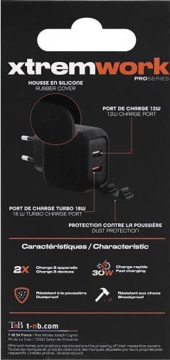 Image du produit T'nB Xtremework bloc d'alimentation 27W 30W, 3A, 2x USB A (30 W)