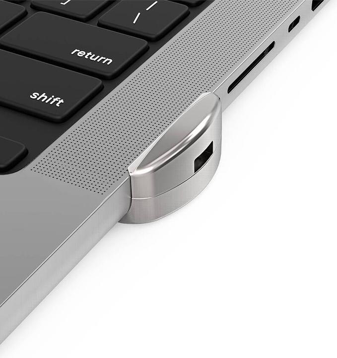 Actual product image Maclocks Ledge adapter for 2022 M1 MacBook Pro 16" + Keyed Cable Lock